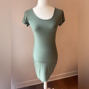 Green t-shirt dress
